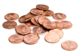 Picture of pennies